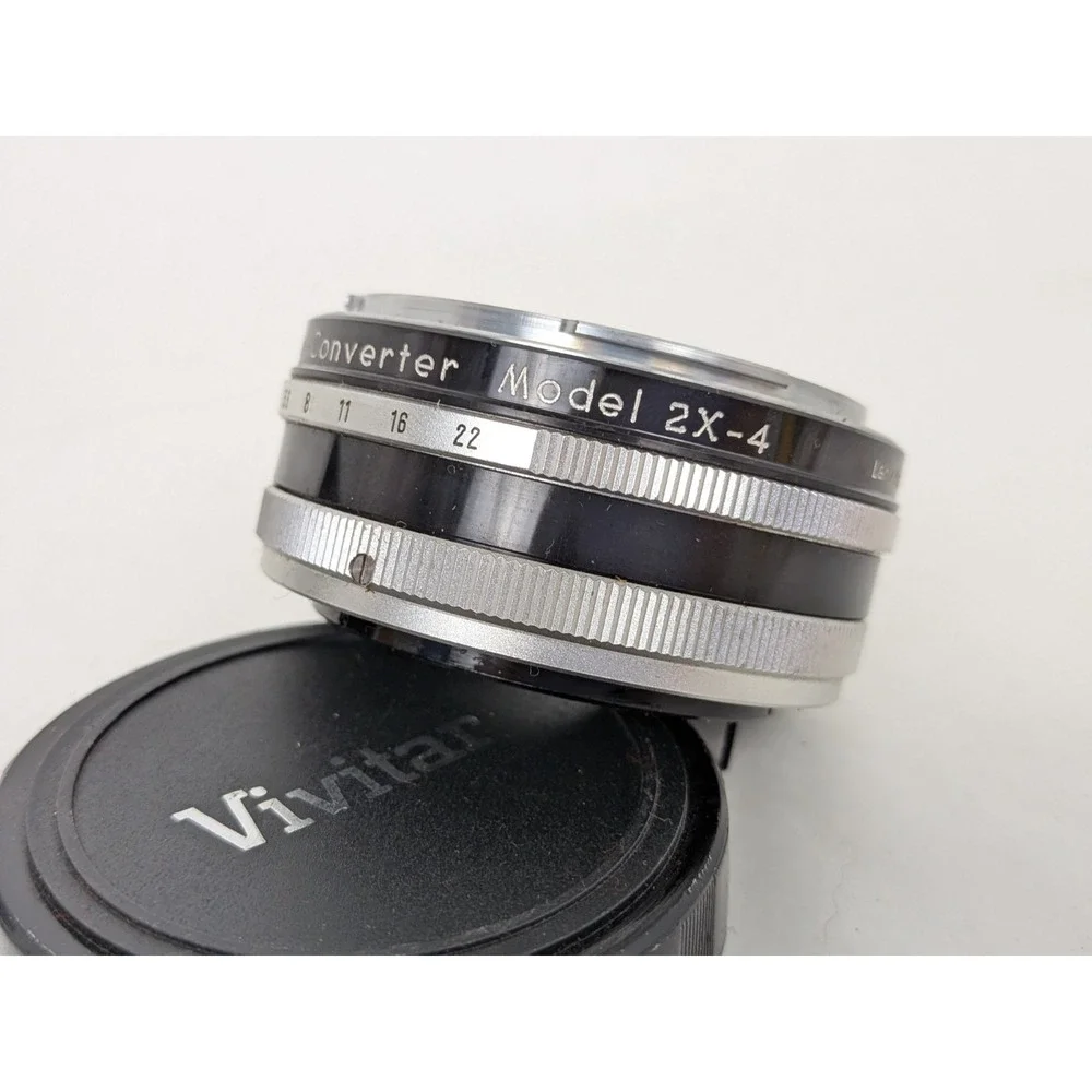 Vivitar Auto 2x Custom Tele-Converter Model 2X-4 Camera Photo Lens